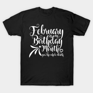 February Birthday T-Shirt